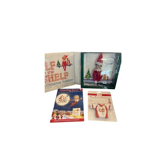 Elf On The Shelf (Boy) , With Jersey And Coloring book - Picture 1 of 5